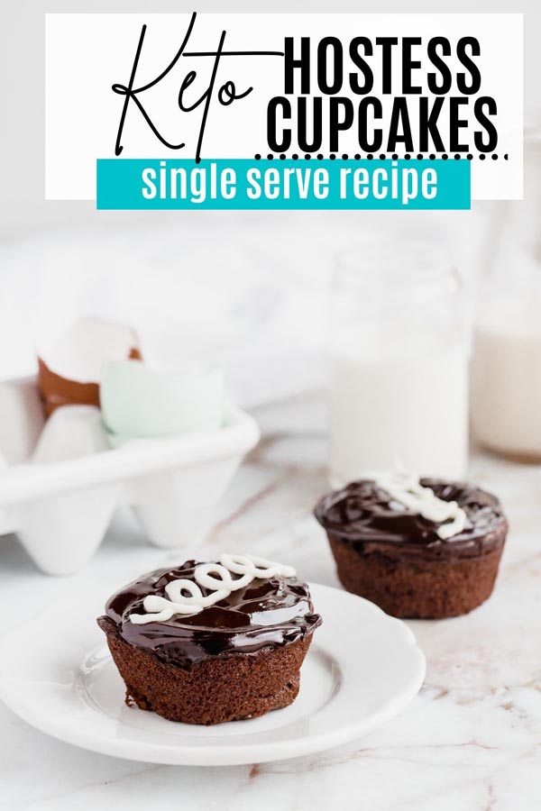 two hostess chocolate cupcakes