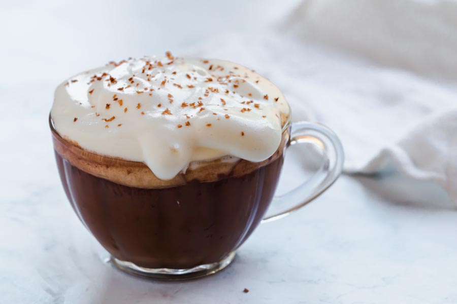 creamy keto hot cocoa