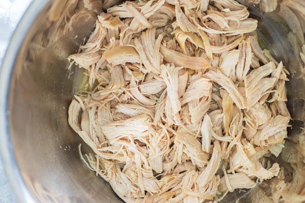 cooked chicken in the instant pot