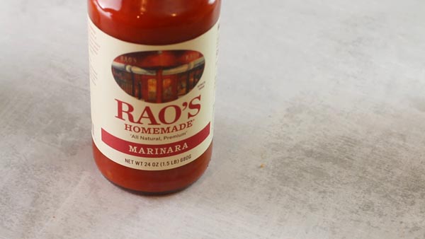 jar of raos marinara sauce