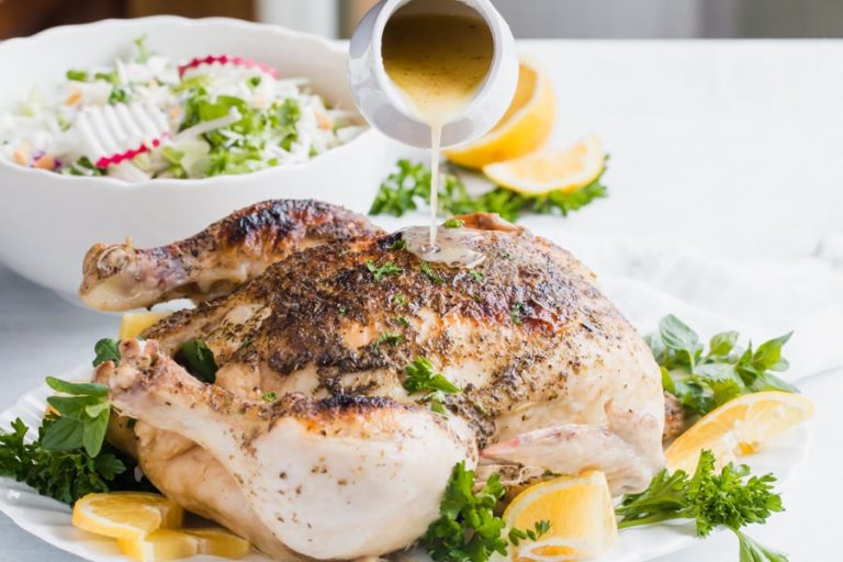 Keto Lemon Herb Whole Chicken in an Instant Pot Recipe Ketofocus
