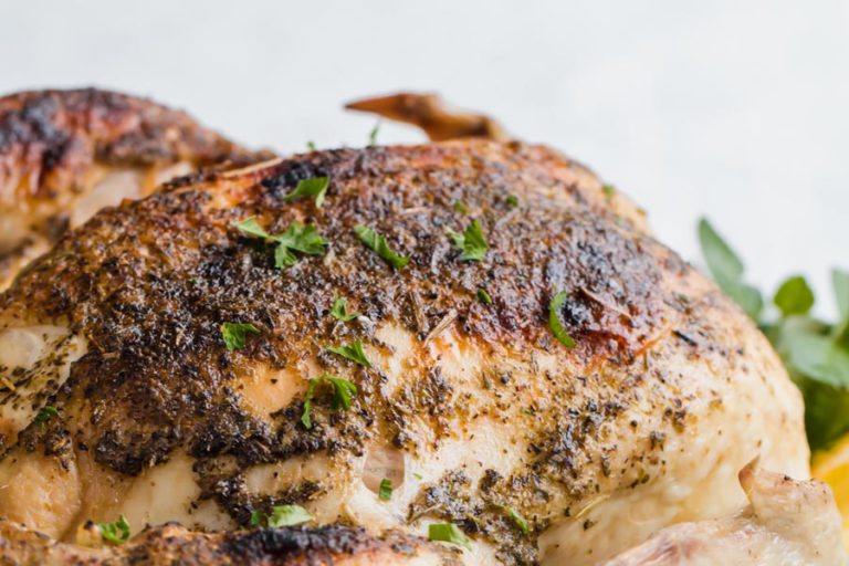 Keto Lemon Herb Whole Chicken in an Instant Pot Recipe Ketofocus