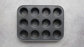 A 12 cavity mini muffin pan.