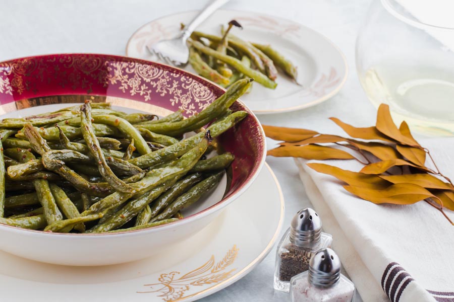 keto christmas side dish of green beans