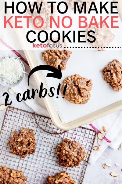No bake cookies on a wire rack and a baking sheet.