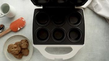 Mini Pie maker, heated and ready for batter.