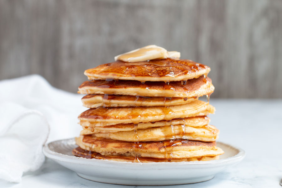 Half Dozen Keto Pancakes, Pancakes With Baking Soda And Water