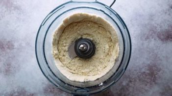 dry ingredients mixed in a food processor