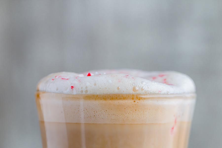 frothy low carb peppermint white mocha