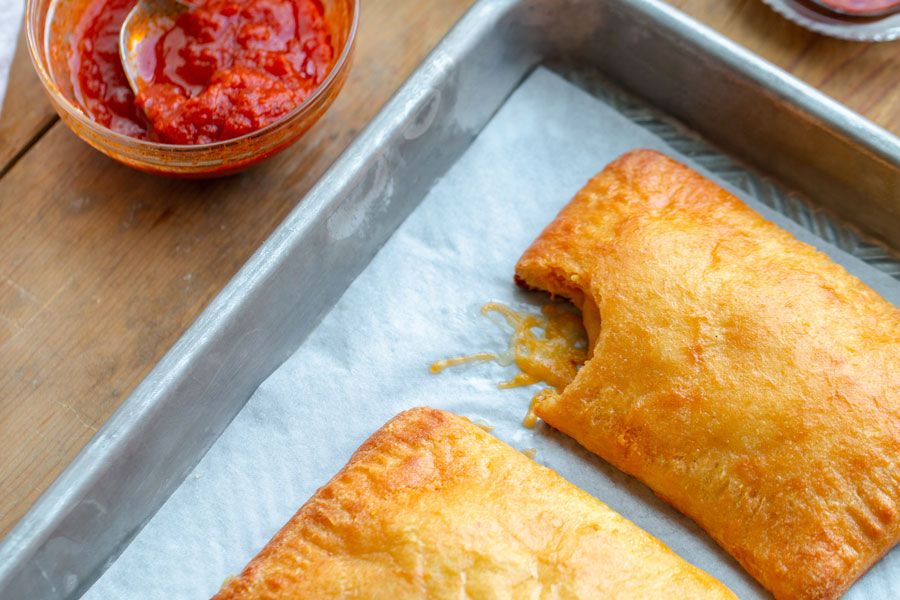 low carb pizza pockets - yum!