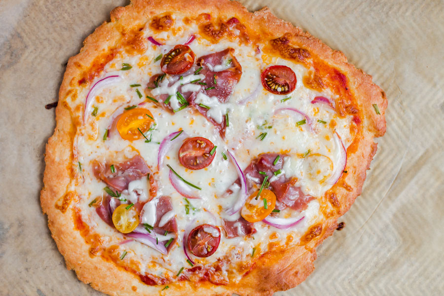 keto prosciotto pizza whole pizza