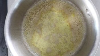 browned butter in a saucepan