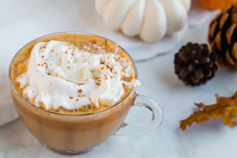 delicious creamy pumpkin spice latte