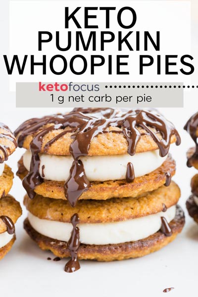 two whoopie pies stacked on each other with melted chocolate dripping down