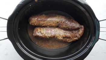 marinated pork tenderloin in a crock pot