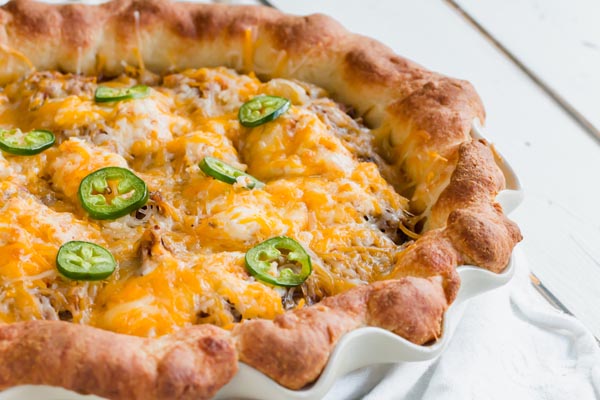 keto steak and fajita pie