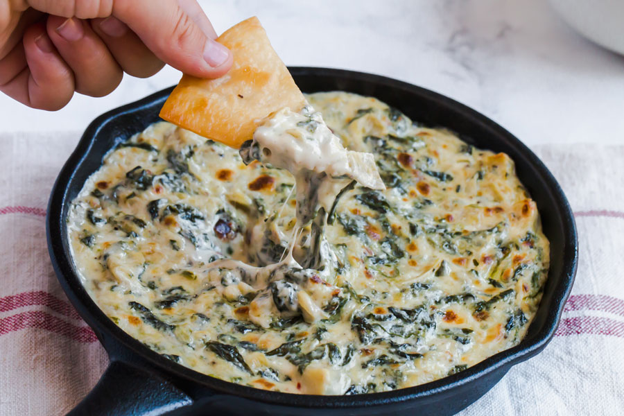 artichokes and spinach - a dip made in heaven