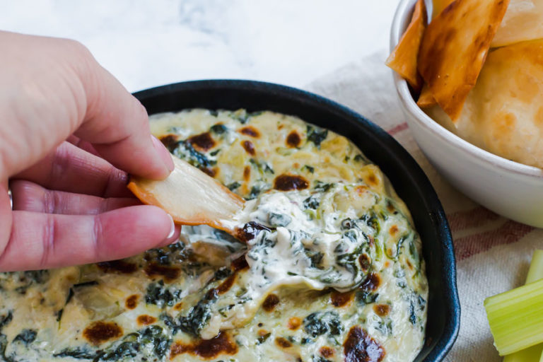 Creamy Keto Spinach Artichoke Dip Ketofocus