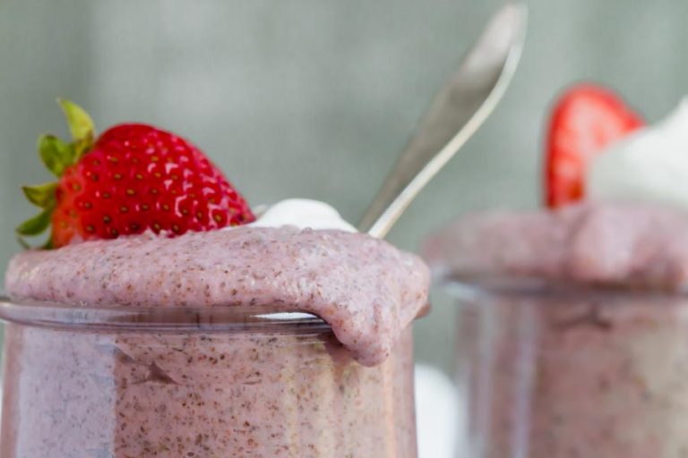 Keto Strawberries and Cream Chia Pudding Recipe Ketofocus