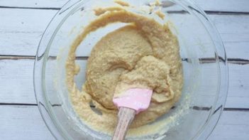 whisking dry ingredients in a bowl