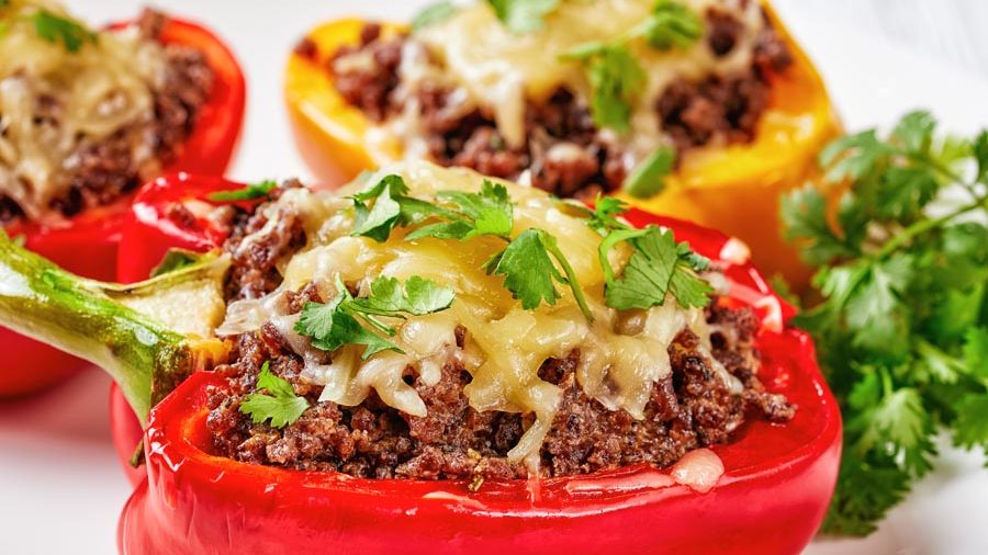 Keto Stuffed Peppers Recipe - Low Carb @ 6g Net Carbs - Ketofocus