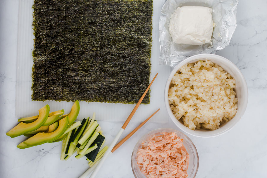 making keto california rolls