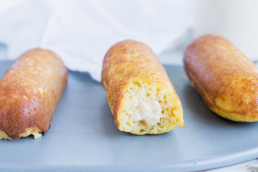 a bite out of the center keto twinkie
