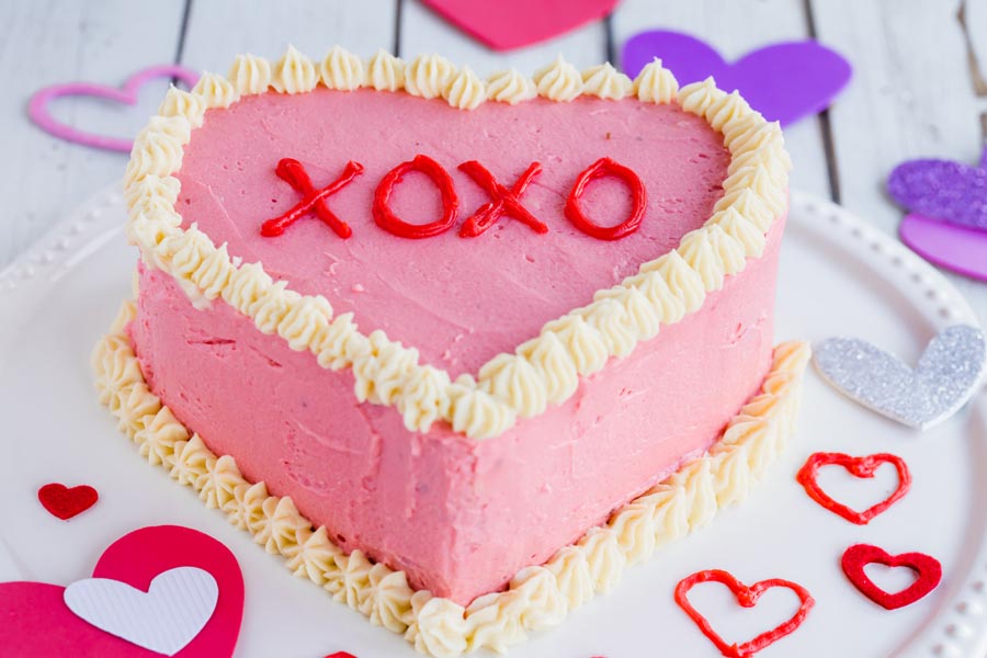 Keto Valentine’s Day cake