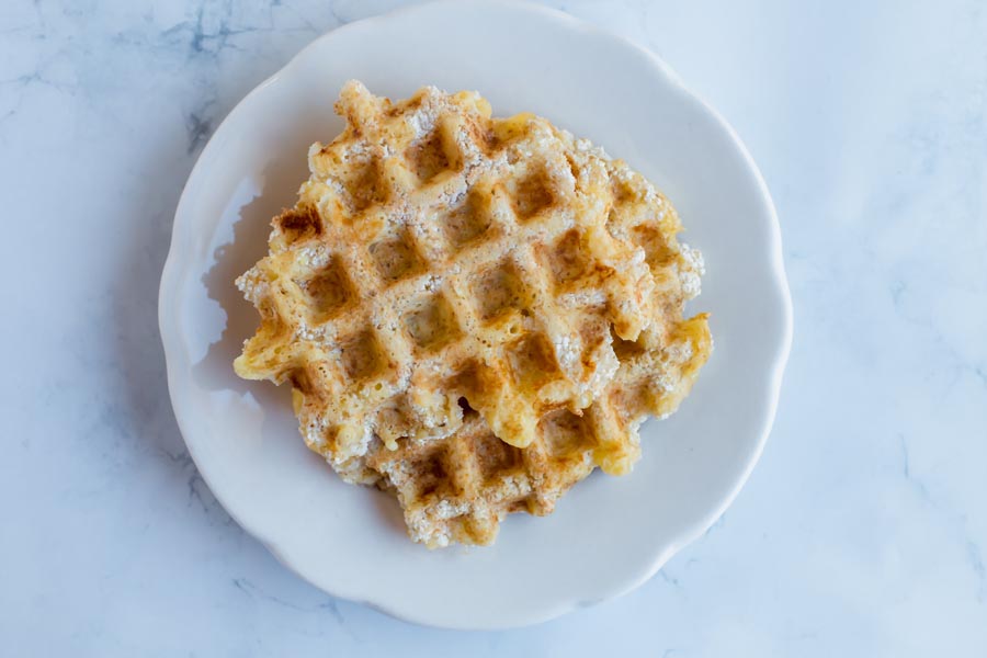 2-Ingredient Chaffles (Cheese and Egg Waffles)