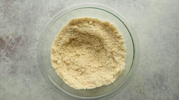 almond flour in a glass bowl