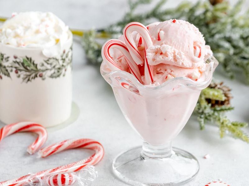 Christmas Ice Cream Cake Recipe - Pink Peppermint Ice Cream Cake