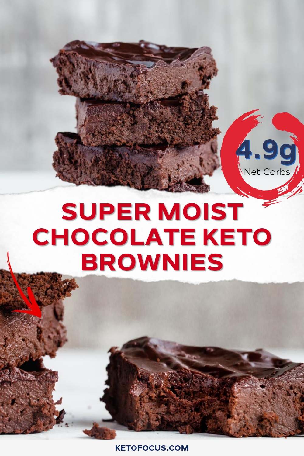 Super Moist Chocolate Keto Brownies