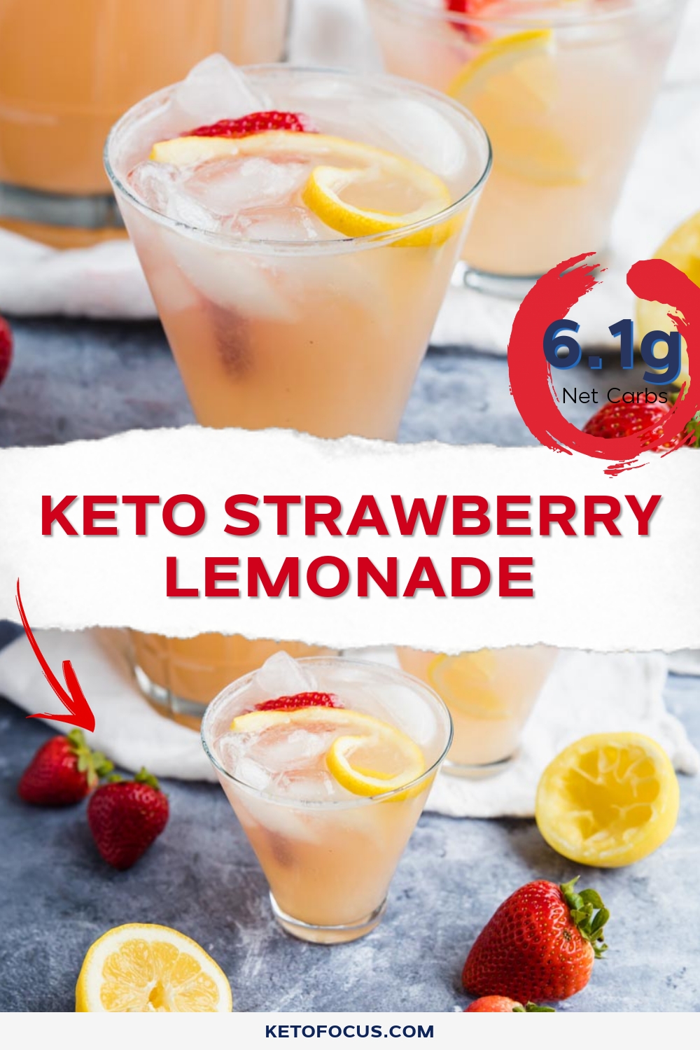 Keto Strawberry Lemonade