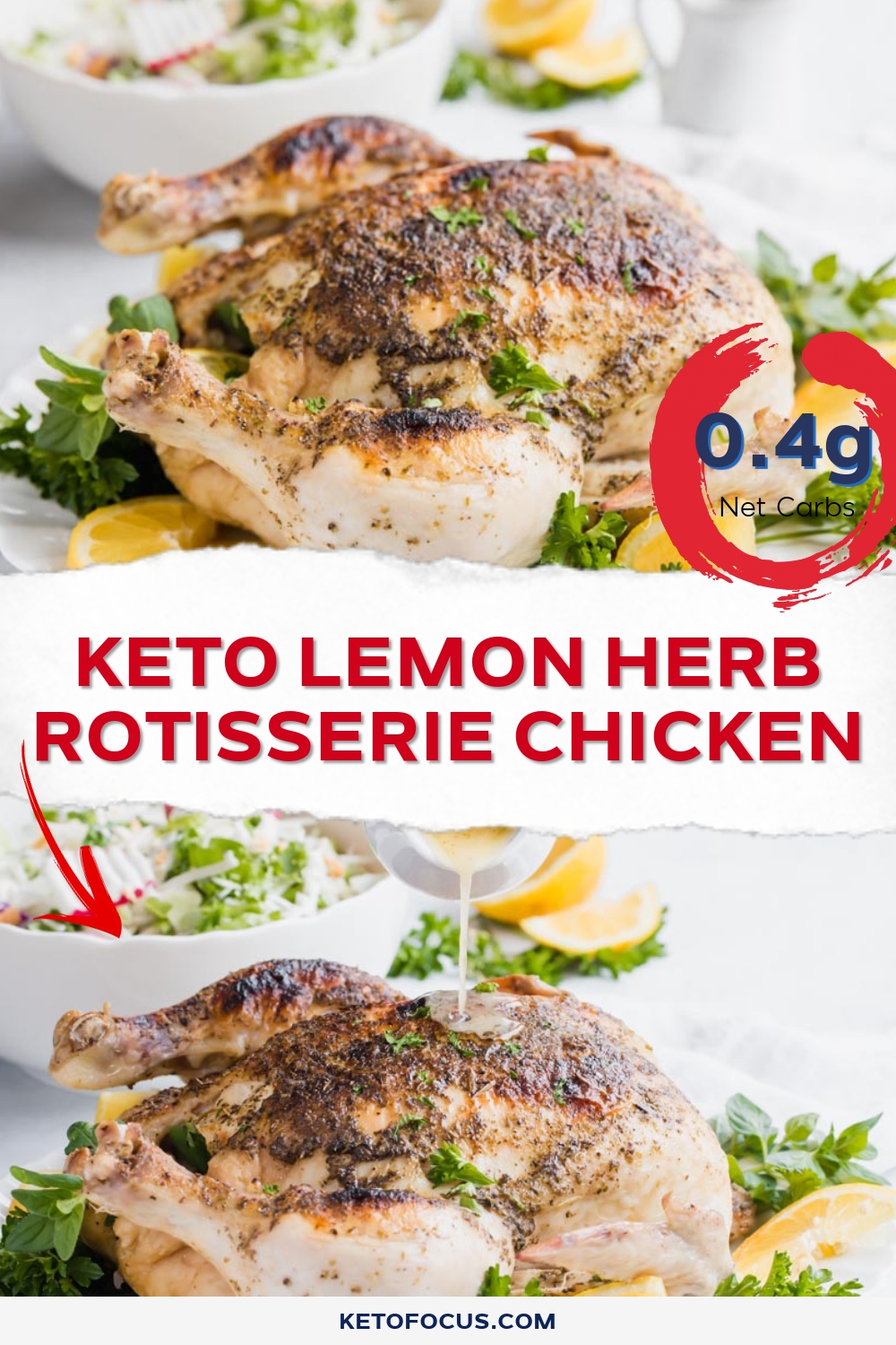 Keto Lemon Herb Rotisserie Chicken