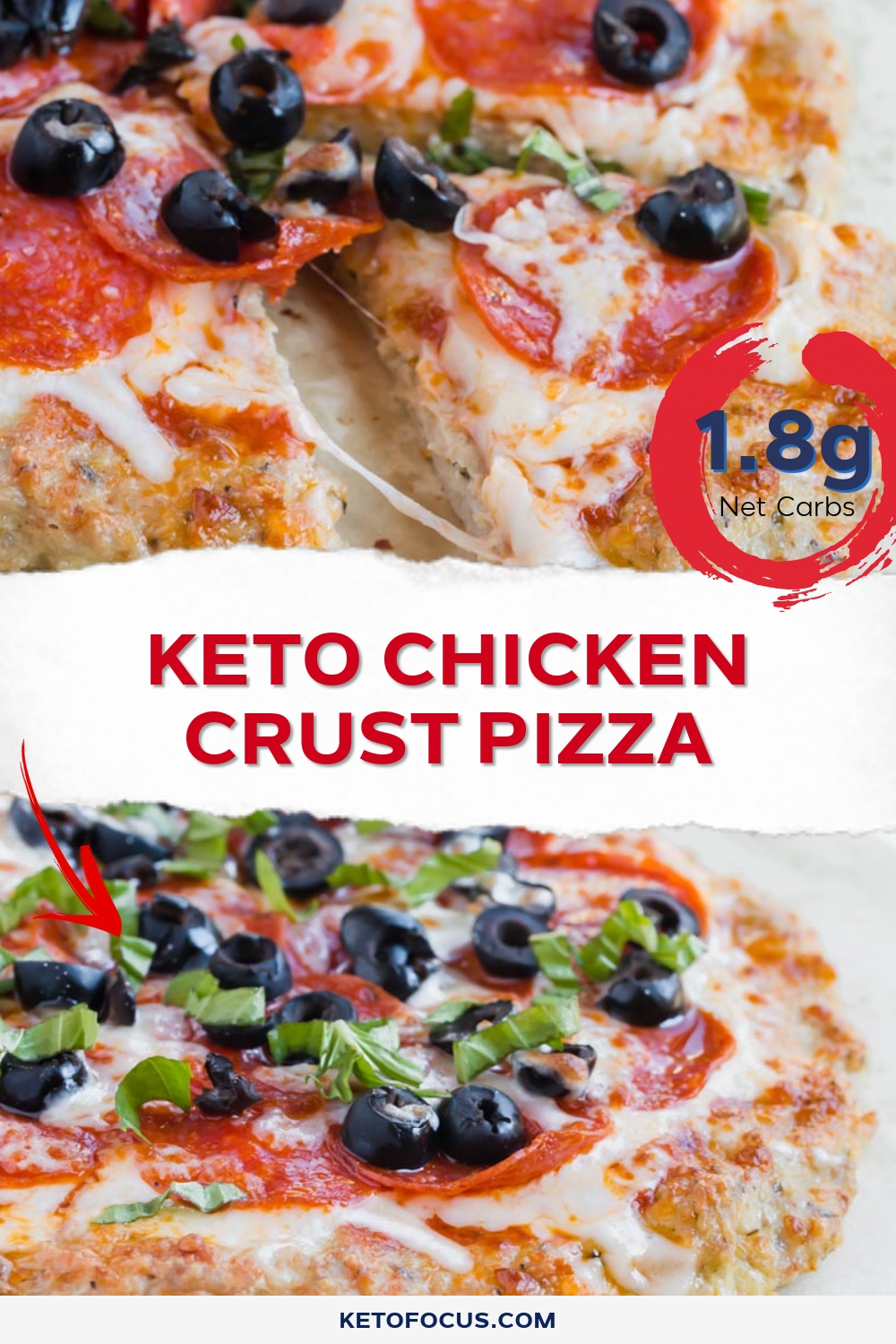 Keto Chicken Crust Pizza