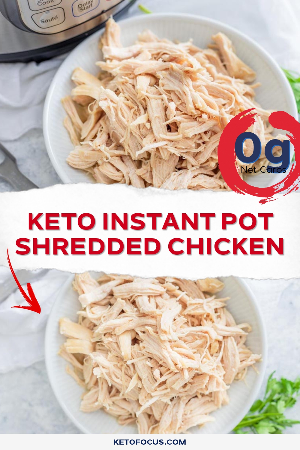 Keto Instant Pot Shredded Chicken