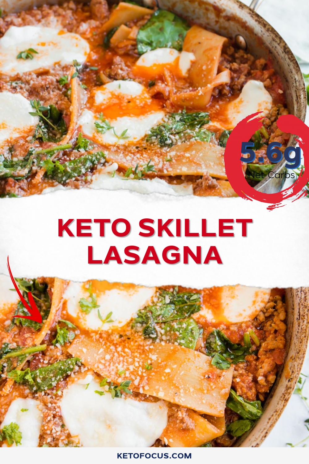 Keto Skillet Lasagna
