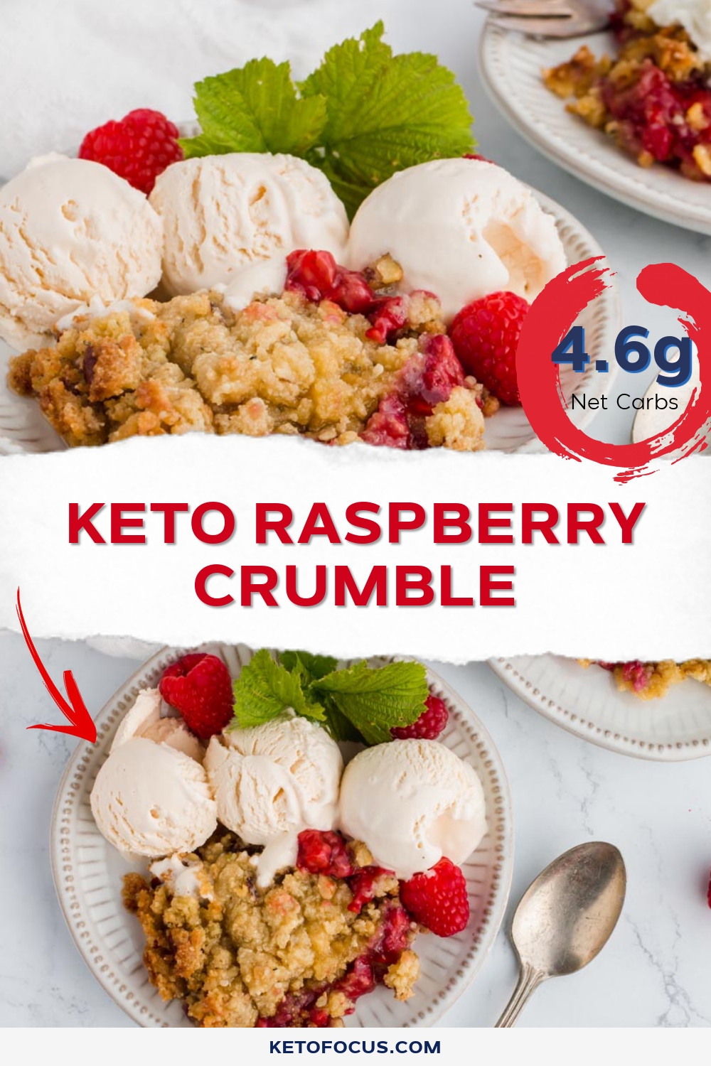 Keto Raspberry Crumble