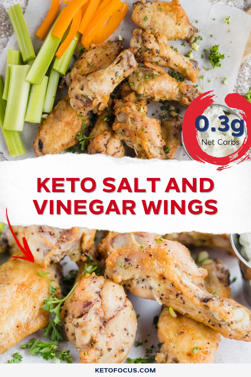 Keto Salt and Vinegar Wings