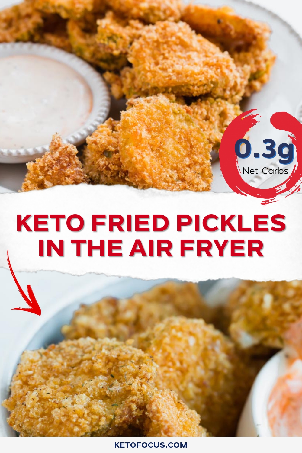 Keto Fried Pickles in the Air Fryer