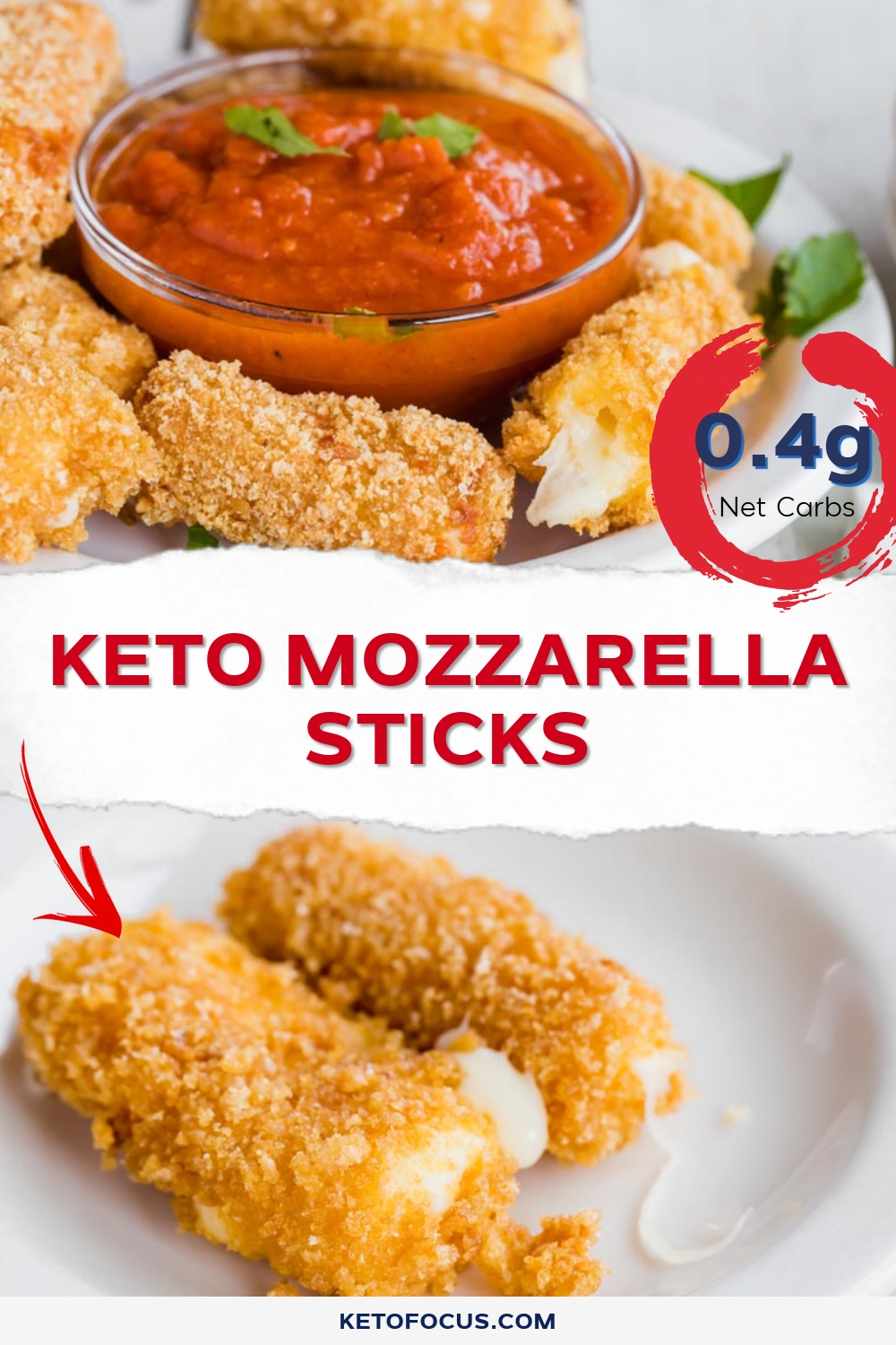 Keto Mozzarella Sticks
