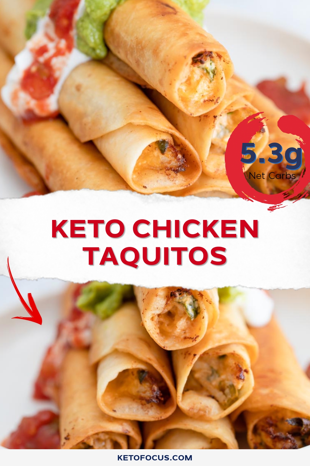 Keto Chicken Taquitos