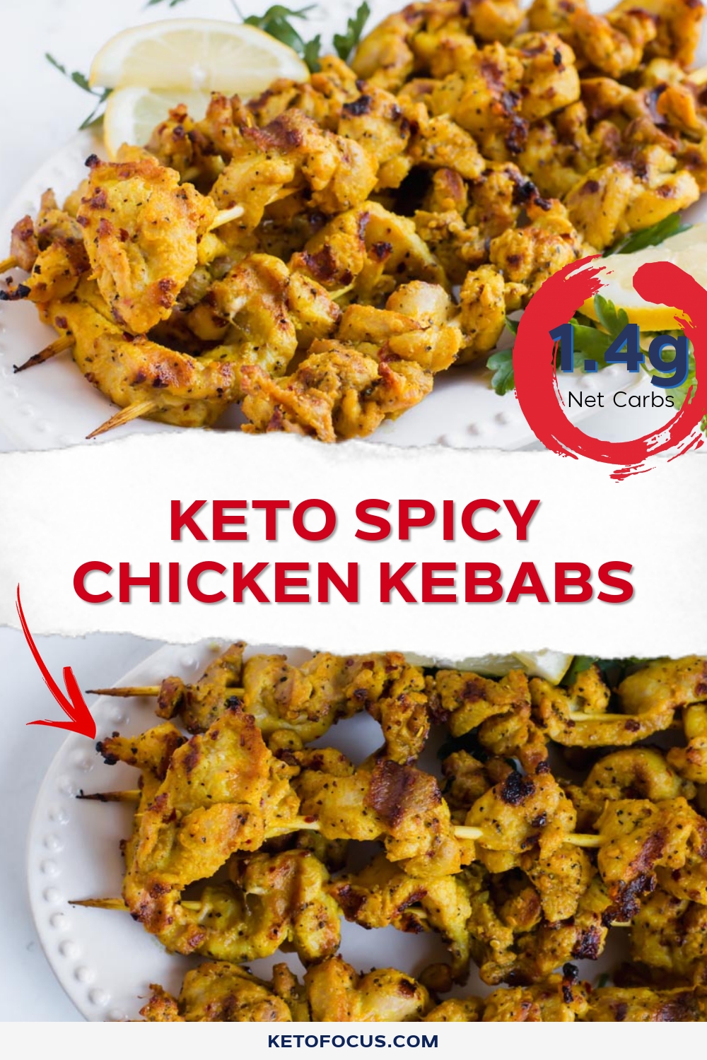 Keto Spicy Chicken Kebabs