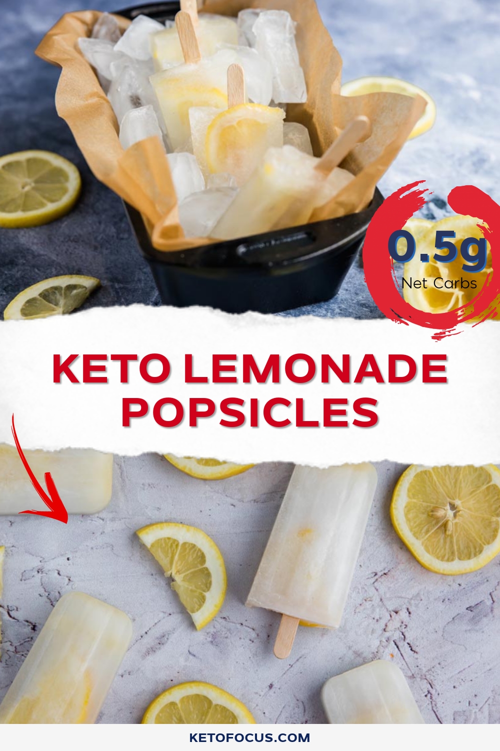 Keto Lemonade Popsicles