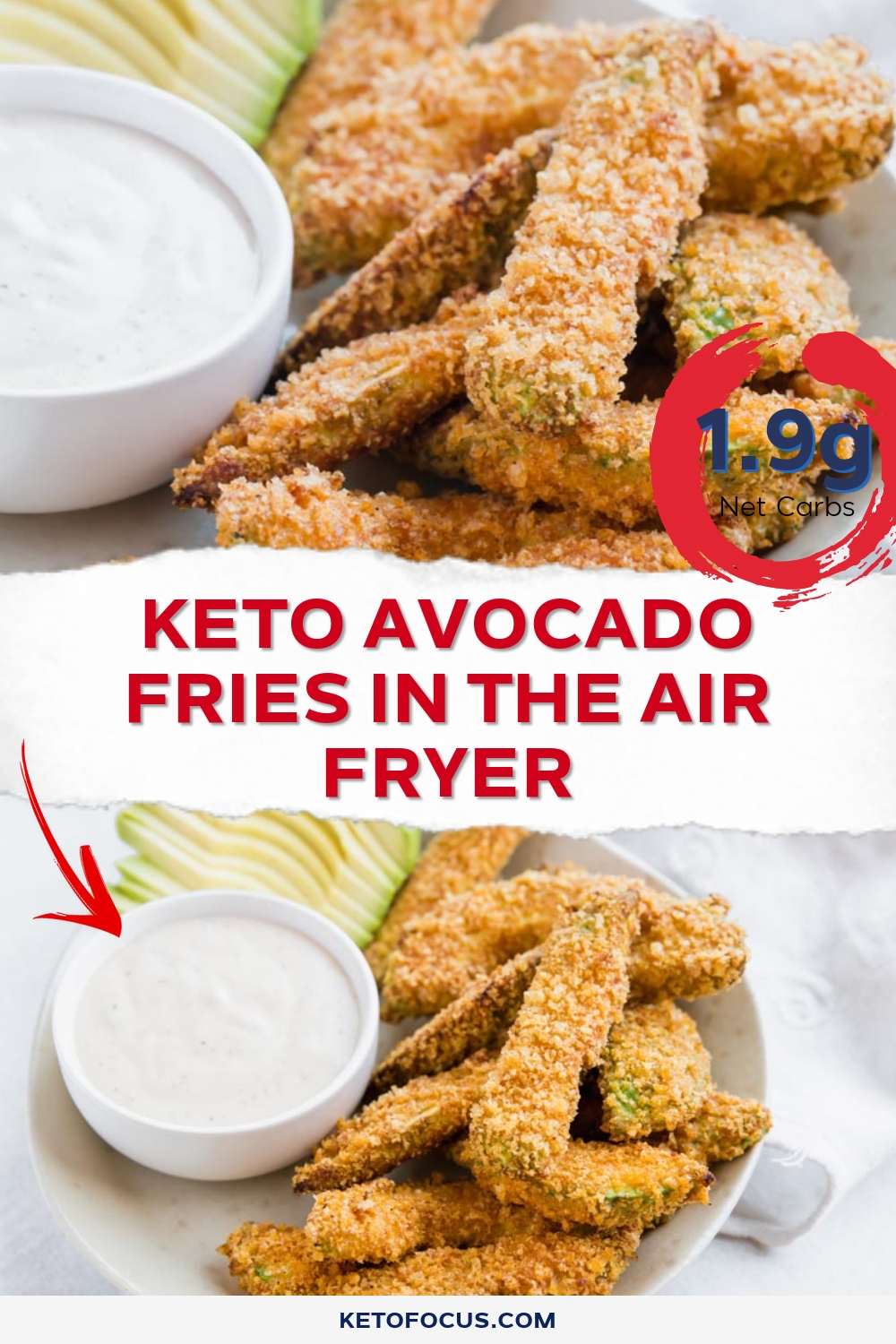 Keto Avocado Fries in the Air Fryer