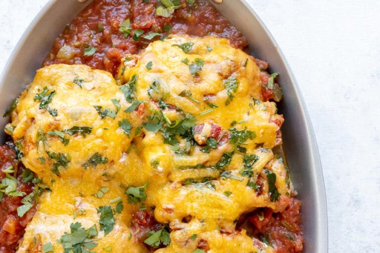 Oven Baked Salsa Chicken (Insant Pot & Crockpot instructions included)