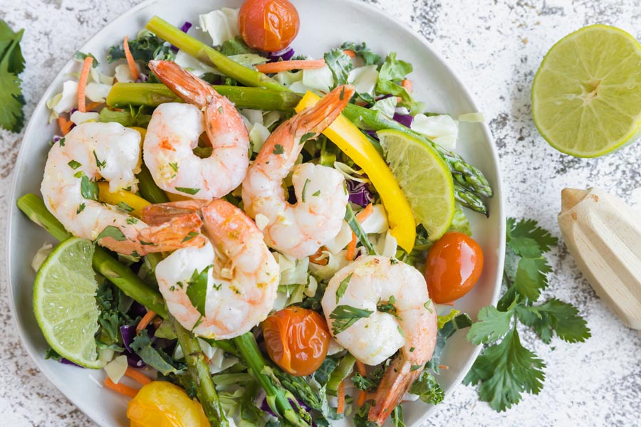 Cilantro Lime Sheet Pan Shrimp 