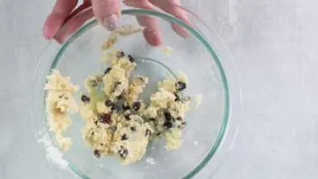 cookie dough in a bowl