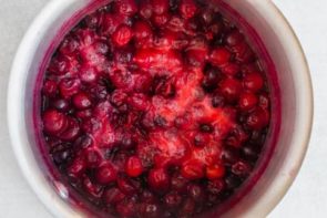 cooked down cranberry sauce