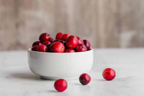 bowl of cranberries